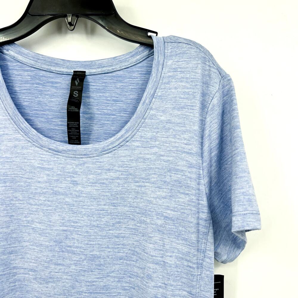 SKECHERS Women's GoDri Swift T-Shirt Dress Small Light Blue Short Sleeve NWT - Picture 6 of 13